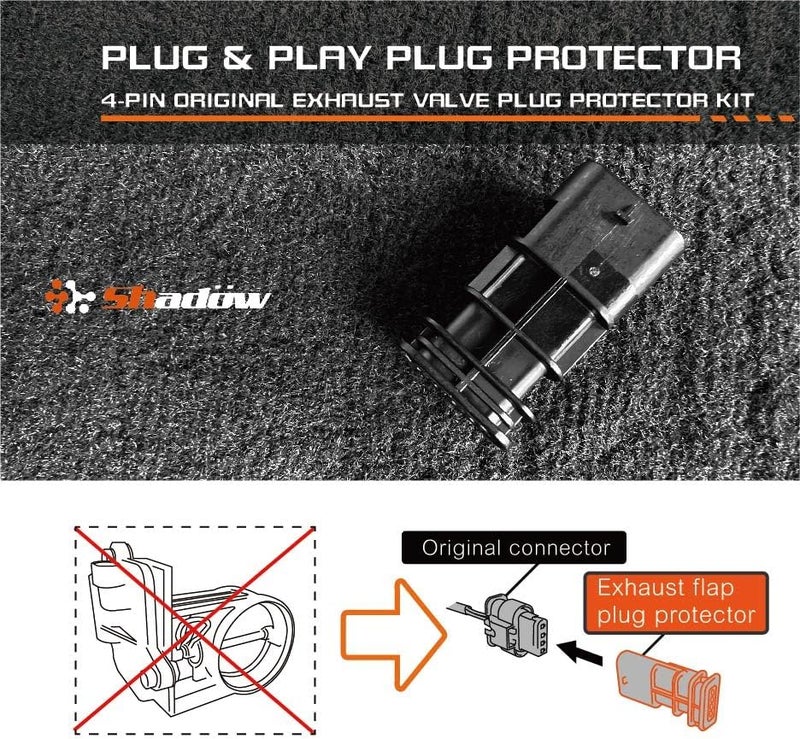 Shadow 4pin Exhaust Valve Plug Cover Protector for BMW/Porsche Panamera Cayenne/Audi RS/Mustang GT500 -or All 4pins Model - Image 5